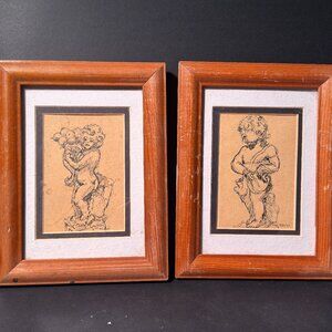 Twin cherub sketches